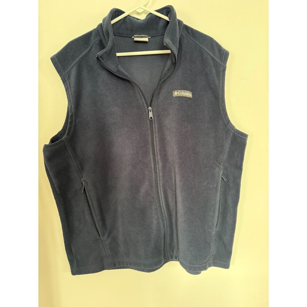 Men's Columbia FLeece Vest Size XL Navy